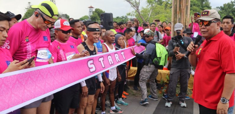 Kapolda Bali Kampanyekan Lawan Virus Corona Saat Melepas 6000 Pelari