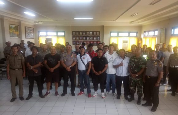 Kapolres Gelar Rapat Koordinasi Rencana Pengamanan Pertandingan Sepak Bola, Shopee Liga 2020.