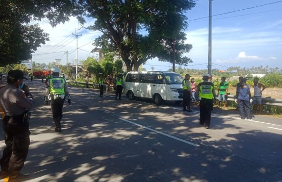 Kasat Lantas Polres Gianyar Memberi Himbauan Tunda Mudik Lebaran