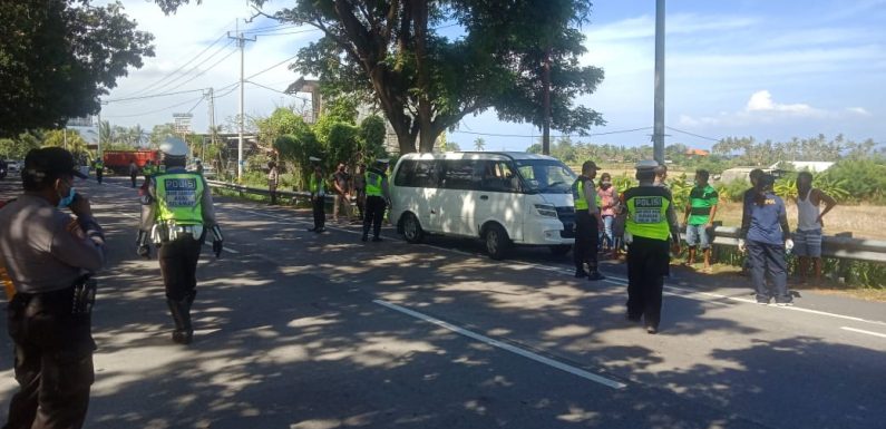Kasat Lantas Polres Gianyar Memberi Himbauan Tunda Mudik Lebaran