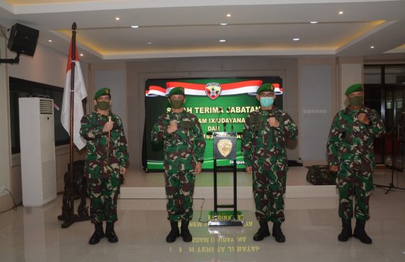 Pangdam Serahkan Tugas Tanggungjawab Kasdam dan Pimpin Sertijab Danrem 163/WSA.