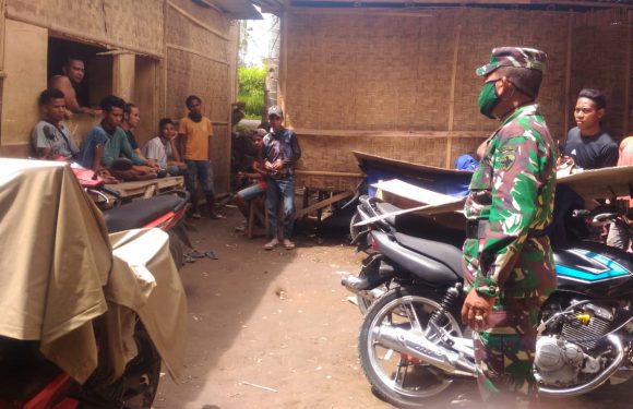 Danramil Tegallalang Ajak Warga Pendatang Perangi Covid 19.