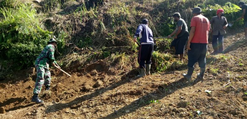 Pra TMMD Ke 108 Kodim Gianyar, Akses Jalan Desa Buahan Kaja Ke Desa Kerta Mulai Dibuka.