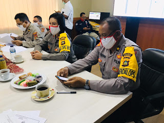 Kapolres Badung Menerima Kunjungan Tim Was Ops Itwasda Polda Bali.