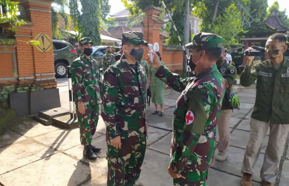 Kunjungi Kodim Gianyar-Kodim Bangli Danrem 163 Wira Satya ingatkan Ketahanan Pangan Dan New Normal.
