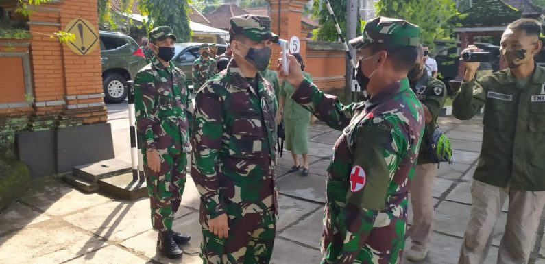 Kunjungi Kodim Gianyar-Kodim Bangli Danrem 163 Wira Satya ingatkan Ketahanan Pangan Dan New Normal.