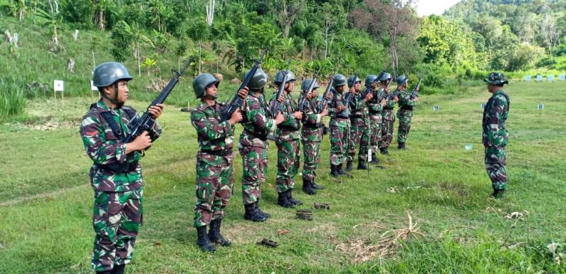 Di Tengah Pandemi COVID-19 Personel Kodim Jembrana Tetap Asah Kemampuan Tempur.