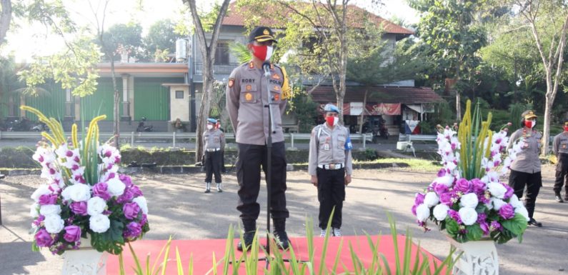 Polres Badung Gelar Apel Kesiapan Kendaraan Jelang Pemilu Serentak 2020.