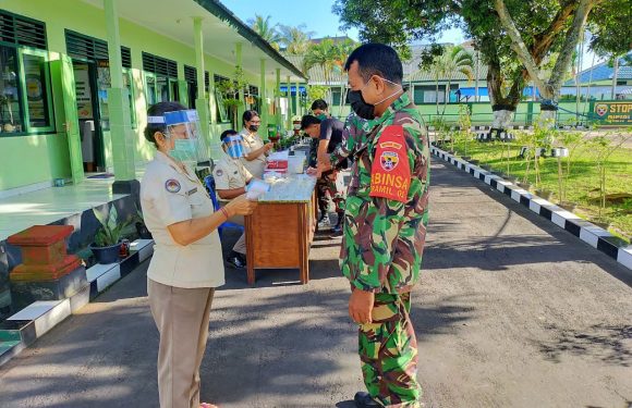 Antisipasi Penyalahgunaan Narkoba Kodim Klungkung Gelar Tes Urine.