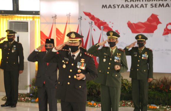 Hari Bhayangkara ke-74 Diperingati dengan Upacara Virtual di Polres Gianyar.