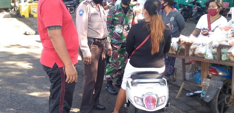 TNI-Polri Bersama Instansi Terkait Intensifkan Pengawasan Pasar Tradisional.