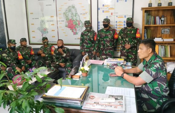 Kunjungi Dua Koramil Jajaran, Dandim Badung Berpesan Bekerja Harus Semangat.