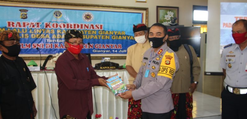 Kapolres Gianyar Pimpin Rakor Forum Lalu Lintas Dengan Majelis Desa Adat Kabupaten Gianyar.