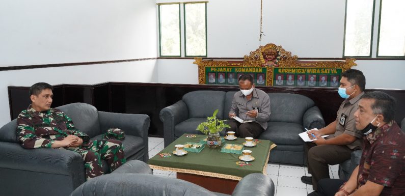 Mantapkan Kesiapan Pilkada, Ketua KPU Bali Melakukan Audensi Dengan Danrem 163/Wira Satya.
