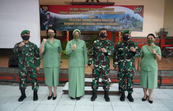 Lima Jabatan Strategis Di Lingkungan Korem 163/ Wira Satya Diserahterimakan.