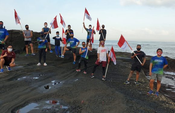 Adaptasi Kebiasaan Baru, Dandim Tabanan “Lari Gembira” Bersama Komunitas Lari.