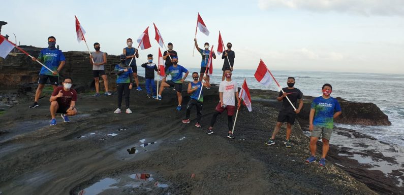 Adaptasi Kebiasaan Baru, Dandim Tabanan “Lari Gembira” Bersama Komunitas Lari.