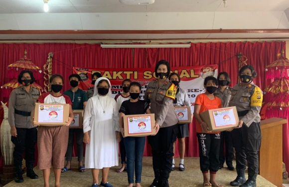 Jelang HUT Polwan ke 72 Waka Polres Badung Gelar Bakti Sosial.