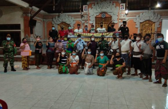 Dua Hari Terakhir Satgas TMMD Kodim Badung Bekali Warga Sosialisasi Wasbang Dan Narkoba.