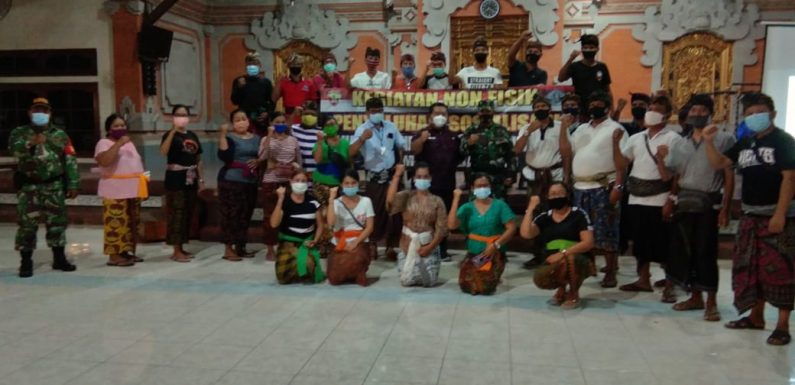 Dua Hari Terakhir Satgas TMMD Kodim Badung Bekali Warga Sosialisasi Wasbang Dan Narkoba.