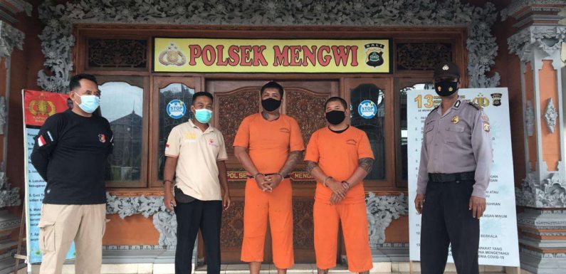 Dua Pelaku Penganiayaan di Amankan Tim Opsnal Polsek Mengwi.