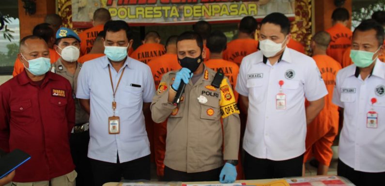 Sat Resnarkoba Polresta Denpasar, Berhasil Mengungkap 32 Kasus  Dalam Sebulan.