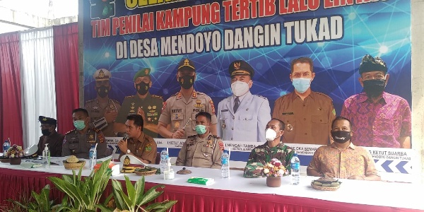 Desa Mendoyo Dangin Tukad Wakili Kabupaten Jembrana  di Tingkat Provinsi dalam Ajang Kampung Tertib Lalu Lintas.