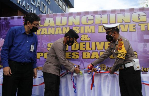 Polres Badung Lounching SIM Drive Thru Dan SIM Delivery.