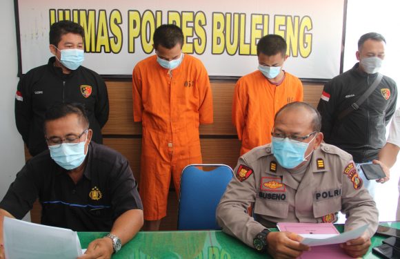 Satreskrim Polres Buleleng Berhasil Menangkap Dua Pencuri Kendaraan Bermotor.