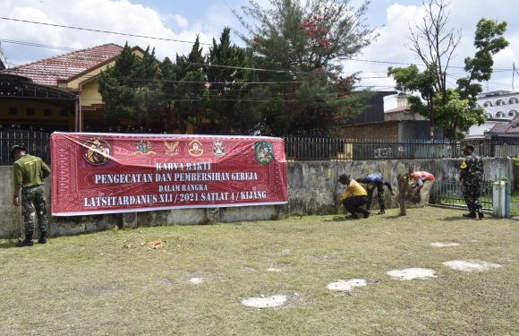 Taruna Latsitardanus 41 Bersama Masyarakat  Gelar Renovasi Gereja, Masjid dan Rumah.