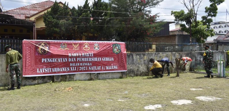 Taruna Latsitardanus 41 Bersama Masyarakat  Gelar Renovasi Gereja, Masjid dan Rumah.