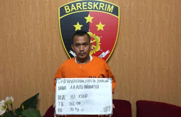 Pelaku Penganiayaan Dibekuk Jajaran Satreskrim Polsek Kuta.