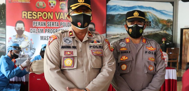 Peran Serta Polri Dalam Program Vasiknasi Covid 19 Memberikan Vaksin sebanyak 658 Orang.