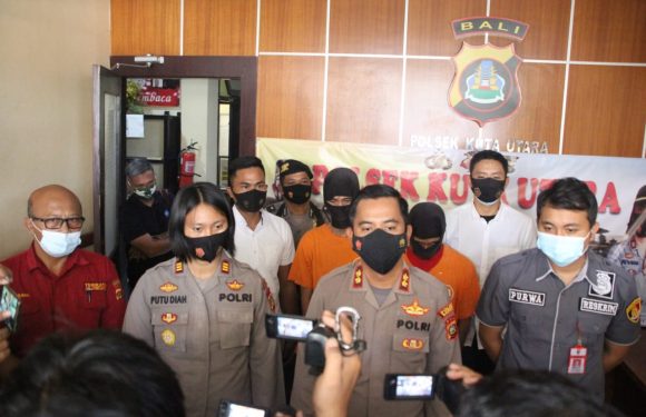 Pelaku Pencurian Brankas diringkus Tim Opsnal Polsek Kuta Utara.