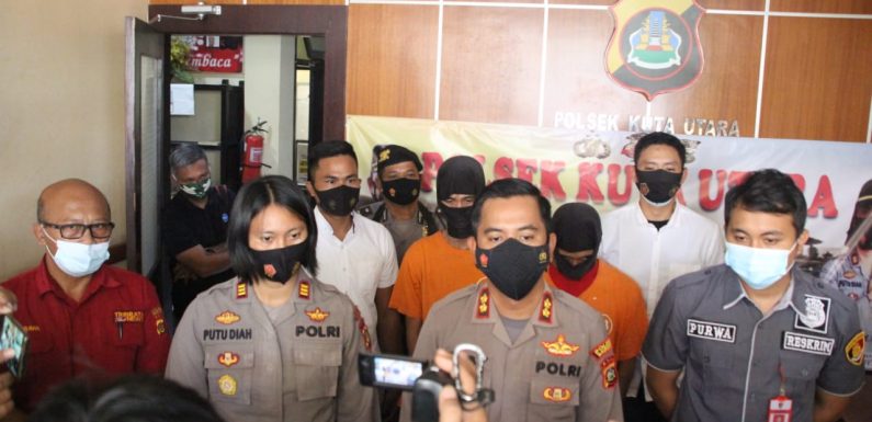 Pelaku Pencurian Brankas diringkus Tim Opsnal Polsek Kuta Utara.