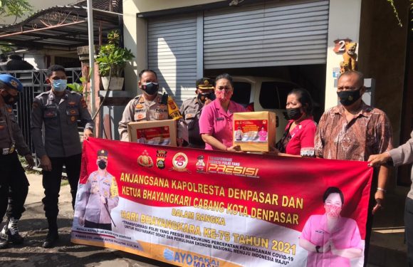 Denpasar Dalam Rangka HUT Bayangkara ke – 75 Gelar Anjangsana.