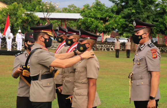 Kapolda Bali Lantik 277 Siswa Bintara Polri Baru.