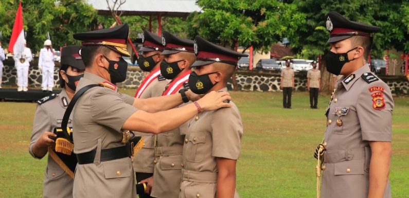 Kapolda Bali Lantik 277 Siswa Bintara Polri Baru.