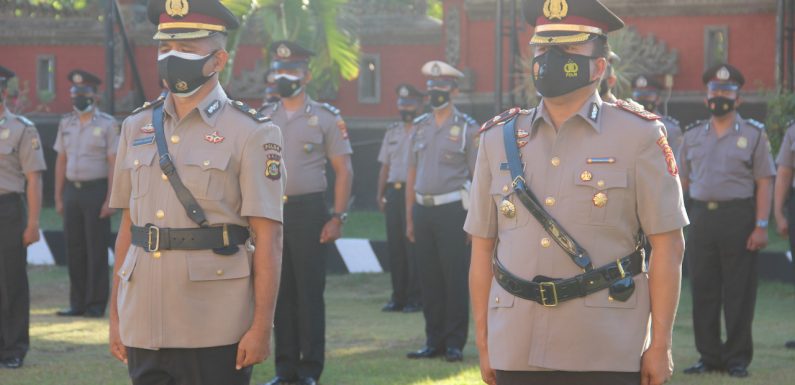 Kapolres Buleleng Pimpin Upacara Serah Terima Jabatan Waka Polres Buleleng dan Korp Raport Personil Jajaran Polres Buleleng