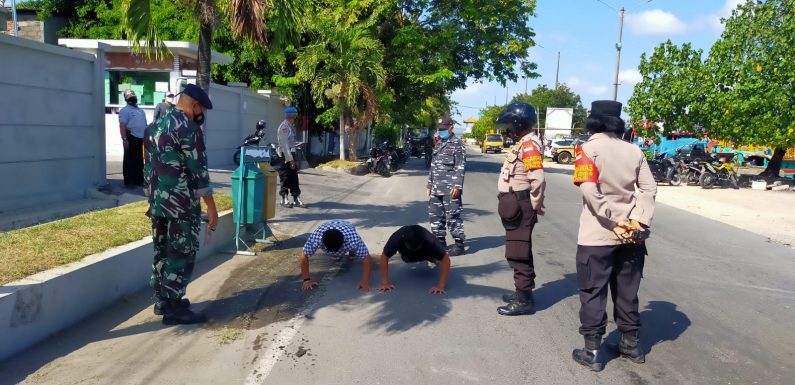 Tegas NamunTerukur,  Perwira Pengawas Polsek Benoa Polresta Denpasar Memberi Tindakan Bagi Pelanggar Prokes