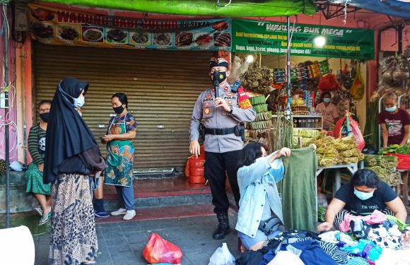 Kapolsek Kuta Polresta Denpasar Launching Posko Pengawasan PPKM Level 4 Upaya Terpadu Menekan Penyebaran covid-19