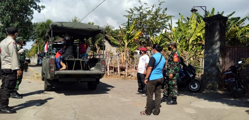 Sebanyak 24 Isoman Dijemput Tim TNI/Polri Untuk Melaksanakan Isoter.