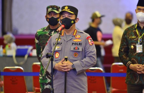 Evaluasi Penanganan Covid-19 di Jambi, Kapolri Ingatkan Penurunan Level PPKM dan Jaga Pertumbuhan Ekonomi.