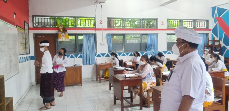 Pembelajaran Tatap Muka di SMA Negeri 1 Kuta Utara Berjalan Dengan Baik Sesuai SOP dan Prokes Yang Ketat.
