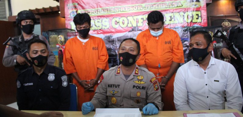 Polres Jembrana Ungkap Kasus Narkotika Dengan Dua Tersangka.