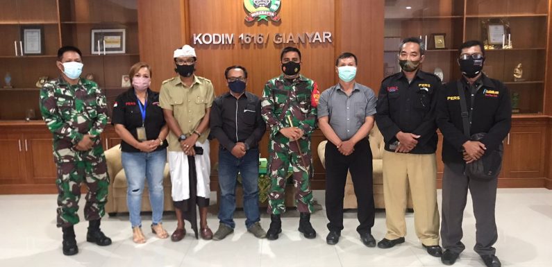Dandim 1616/Gianyar Menerina Audensi Pengurus PJID Provinsi Bali.