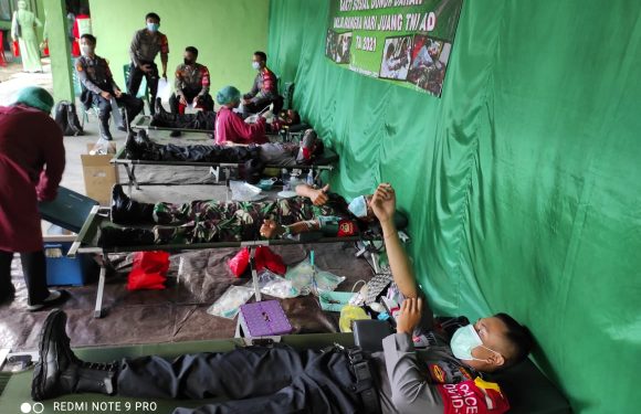 Hari Juang TNI AD, Dandim Tabanan Gelar Donor Darah.