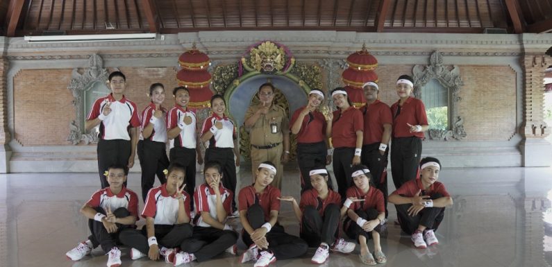 SMA Negeri 1 dan SMAN 2 Kuta Utara Siap Memenangkan Lomba Senam Sat Kerthi Loka Bali Yang di Gelar Disdik Bali.