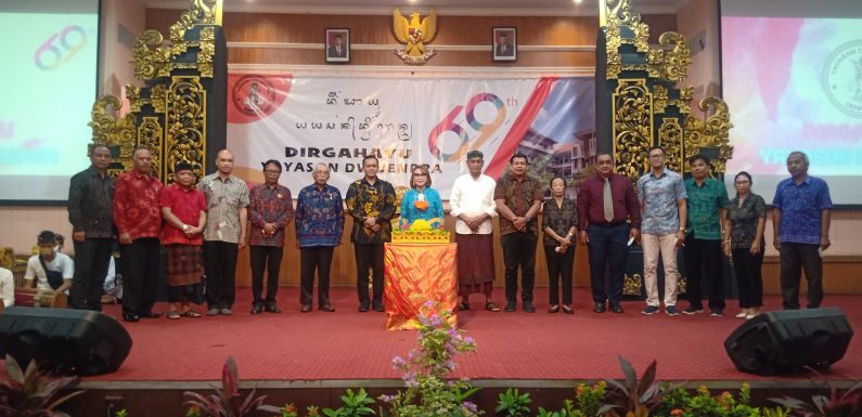 Yayasan Dwijendra Denpasar Menggelar HUT ke – 69, Sekaligus Launcing Pod Cast Dwijendra Foundation.
