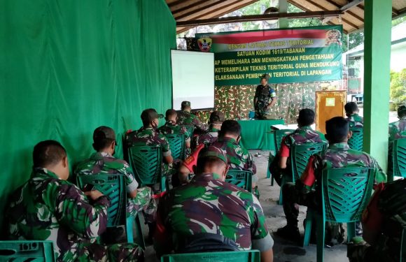 Tingkatkan Kemampuan Prajurit, Kodim 1619 Tabanan Gelar Latnis Teritorial.